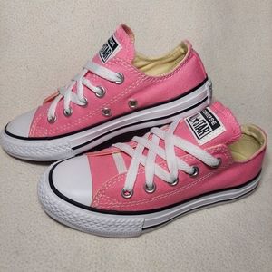 Girls pink converse sneakers Size 12